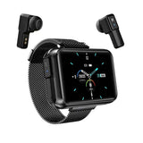 Reloj Inteligente Smartwatch 2 En 1 T91 Con Audífonos Tws Wireless 1.4 Pulgadas Metal