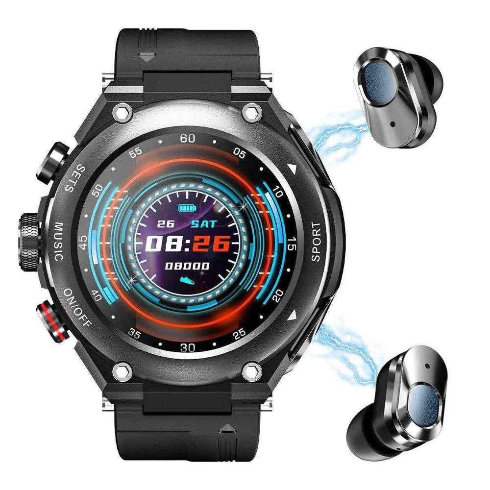 Reloj Smart Watch Fralugio T92 2 En 1 Tws Memoria 128mb Mp3