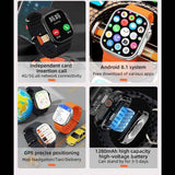 Reloj Smartwatch Fralugio CDS9 Android 8.1, 4GB RAM, 64GB ROM