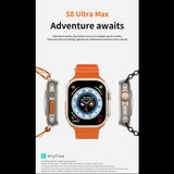 Reloj Smartwatch Fralugio S8 Ultra Max 2.08´ Nfc Llamadas Hr