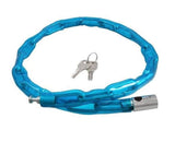 Candado de cadena articulada para bicicleta en color rojo o azul — imagen 2 de 5