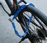 Candado de cadena articulada para bicicleta en color rojo o azul — imagen 3 de 5