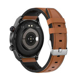 Smart Watch Reloj Deportivo T80 Fralugio Glucosa Hd Correa de Cuero