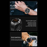 Smart Watch Reloj Deportivo T80 Fralugio Glucosa Hd Correa de Cuero