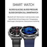 Smart Watch Reloj Deportivo T80 Fralugio Glucosa Hd Correa de Cuero