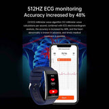 Smart Watch Reloj E600 Fralugio Mide Glucosa Bp Hr Spo2 Ecg Piel