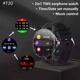 Smartwatch 2 En 1 T20 Fralugio Con Audífonos Tws Hifi