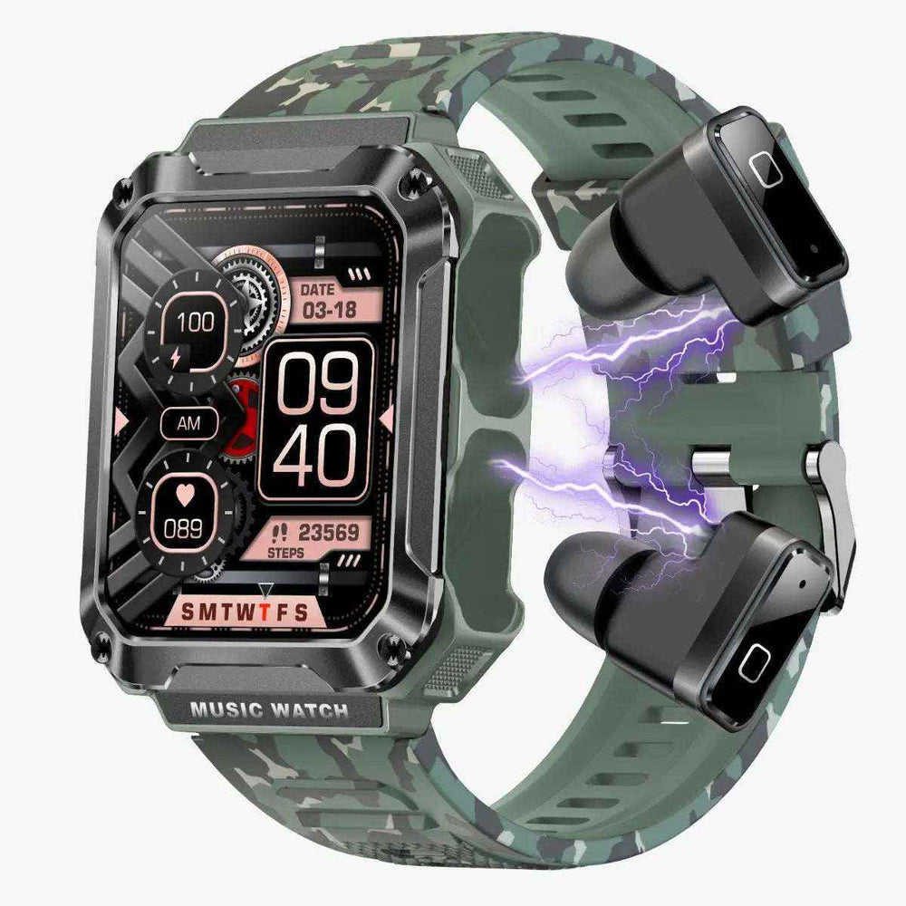 Smartwatch Audifonos Tws T93 Fralugio Mp3  4gb Rom