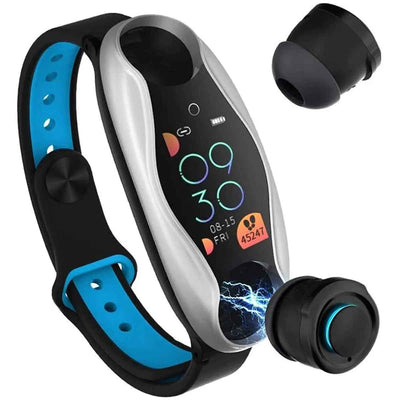 Smartwatch con Audífonos Bluetooth Fralugio True Wireless Manos Libres Seguimiento Deportivo T90 - Gadgets y Tecnología en Fralugio México