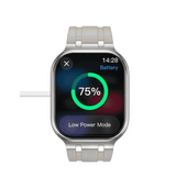 Smartwatch cuenta con 4 GB de ROM, admite enviar y recibir mensajes de WhatsApp, llamadas por Bluetooth, NFC, GPS, ChatGPT , 4 correas.