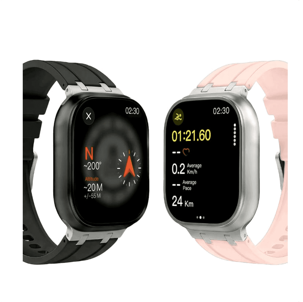Smartwatch cuenta con 4 GB de ROM, admite enviar y recibir mensajes de WhatsApp, llamadas por Bluetooth, NFC, GPS, ChatGPT , 4 correas.