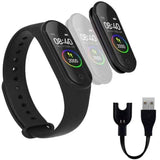 Smartwatch Deportivo M4 con Monitor Cardiaco, Oxímetro y Notificaciones para iOS y Android