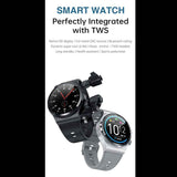 Smartwatch Reloj Fralugio Gt69 Metal 2 En 1 Audífonos Tws