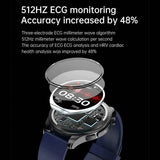 Smartwatch Reloj Inteligente E420 Metal Fralugio Mide Glucosa Ecg