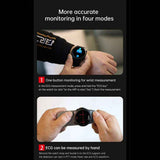 Smartwatch Reloj Inteligente E420 Metal Fralugio Mide Glucosa Ecg