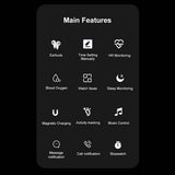 Smartwatch Reloj Inteligente T22 Fralugio Con Audífonos Tws