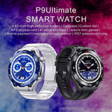 Smartwatch Reloj P9 Ultimate Fralugio Nfc Brújula Hr Bp Nfc