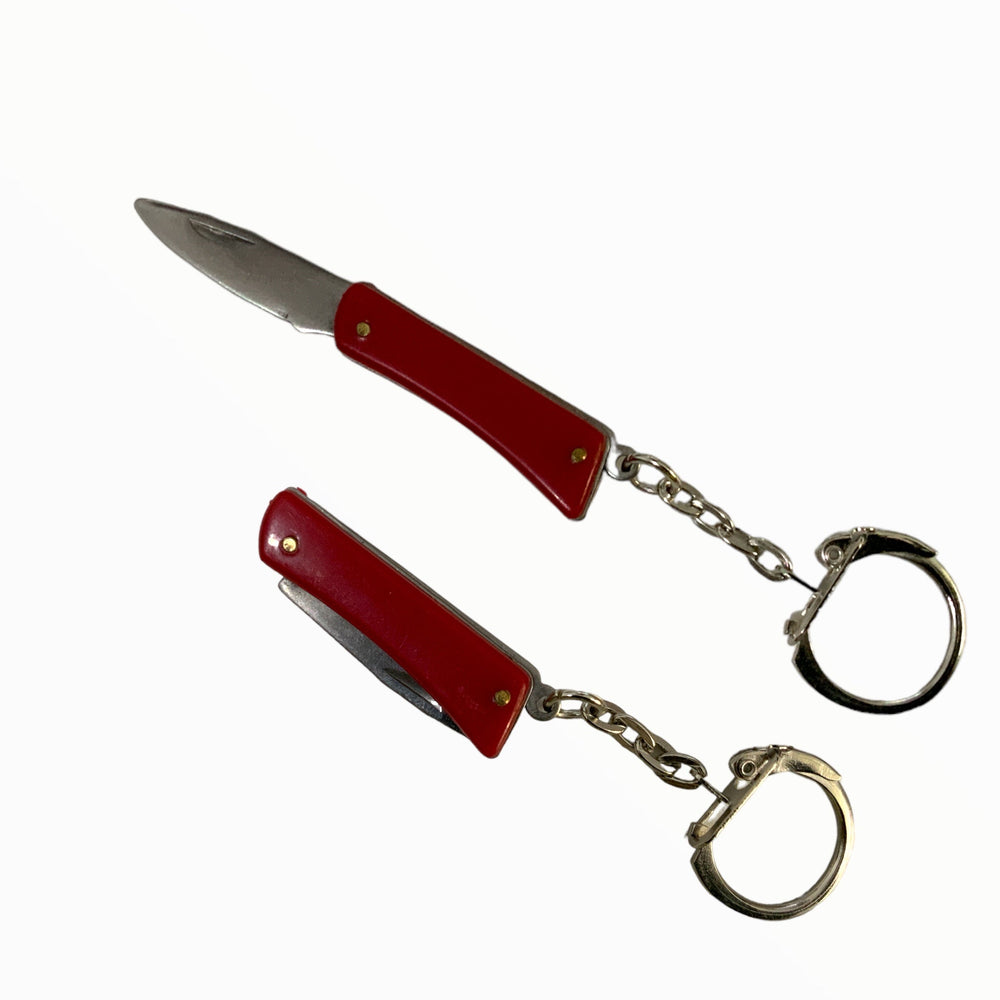 Mini navaja de llavero decorativa sin filo