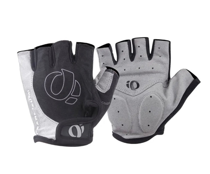 Guantes de medio dedo con almohadilla en color gris