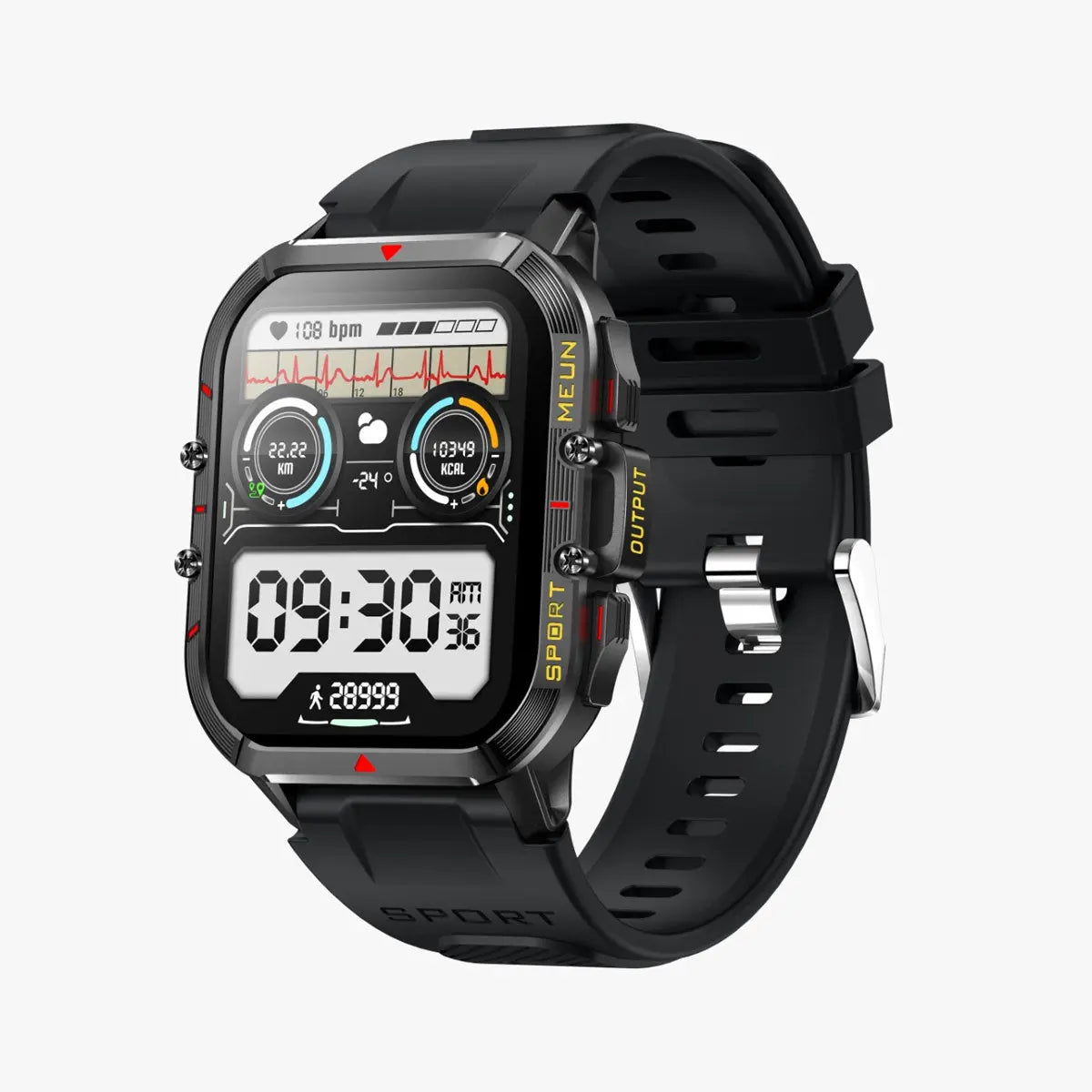 Smartwatch Reloj Inteligente T21 Fralugio Tough Rudo Llamadas Notificaciones Fralugio