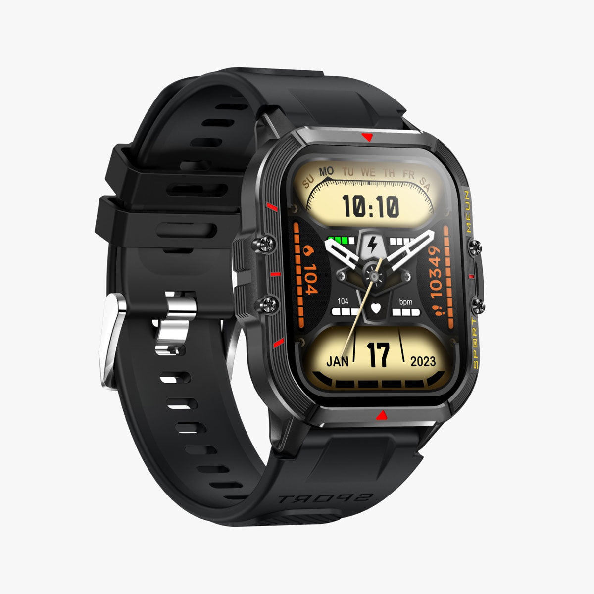 Smartwatch Reloj Inteligente T21 Fralugio Tough Rudo Llamadas Notificaciones