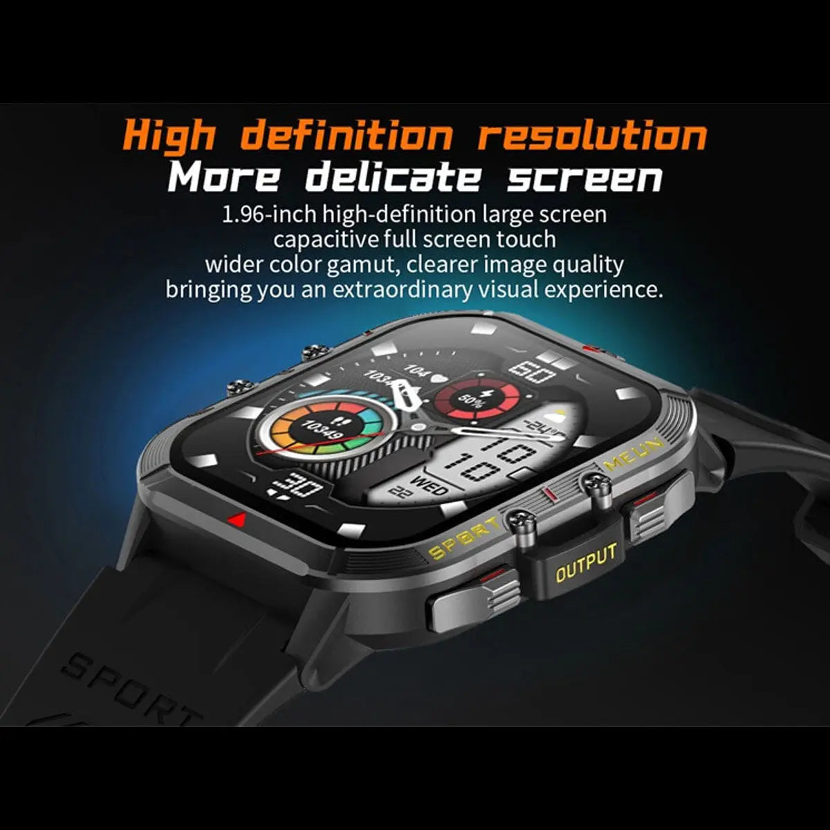 Smartwatch Reloj Inteligente T21 Fralugio Tough Rudo Llamadas Notificaciones Fralugio