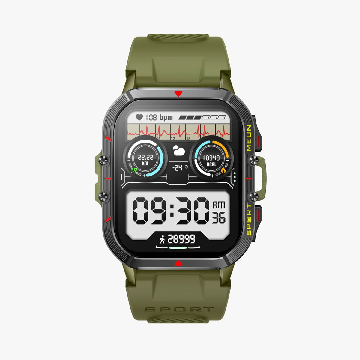 Smartwatch Reloj Inteligente T21 Fralugio Tough Rudo Llamadas Notificaciones