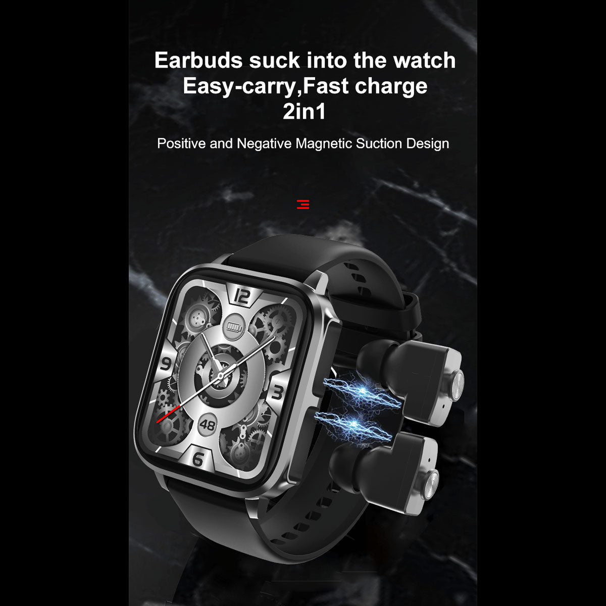 Reloj Inteligente Smartwatch T22 Fralugio Con Audífonos Tws