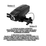 Lámpara LED con función de bocina integrada para bicicleta — imagen 3 de 3