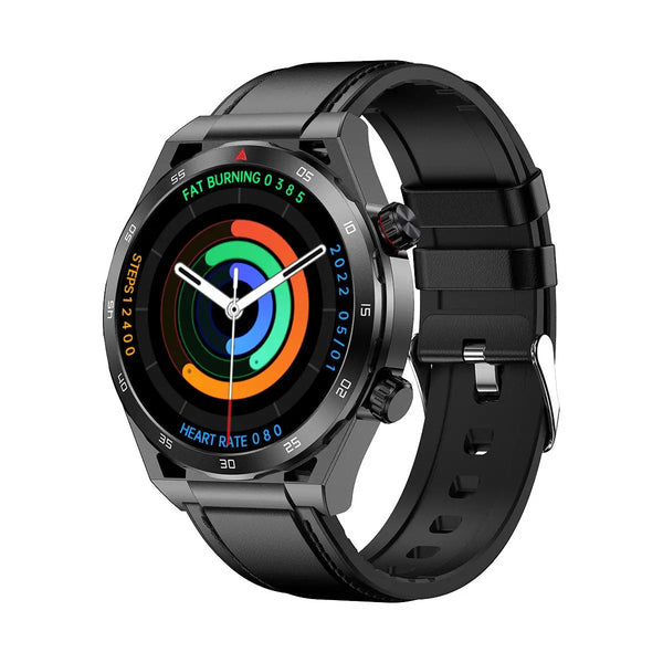 Smart Watch Reloj Inteligente T80 Fralugio Glucosa Hd Correa de Cuero Fralugio