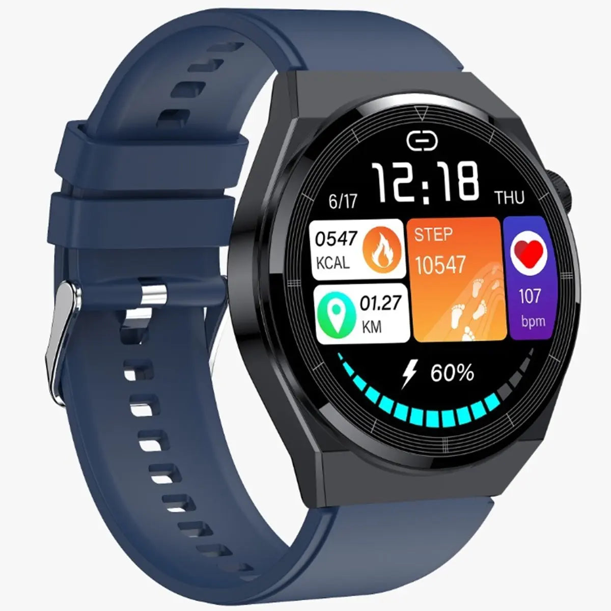 Smart Watch Reloj Inteligente T88 Fralugio Full Touch Ips Hd Fralugio