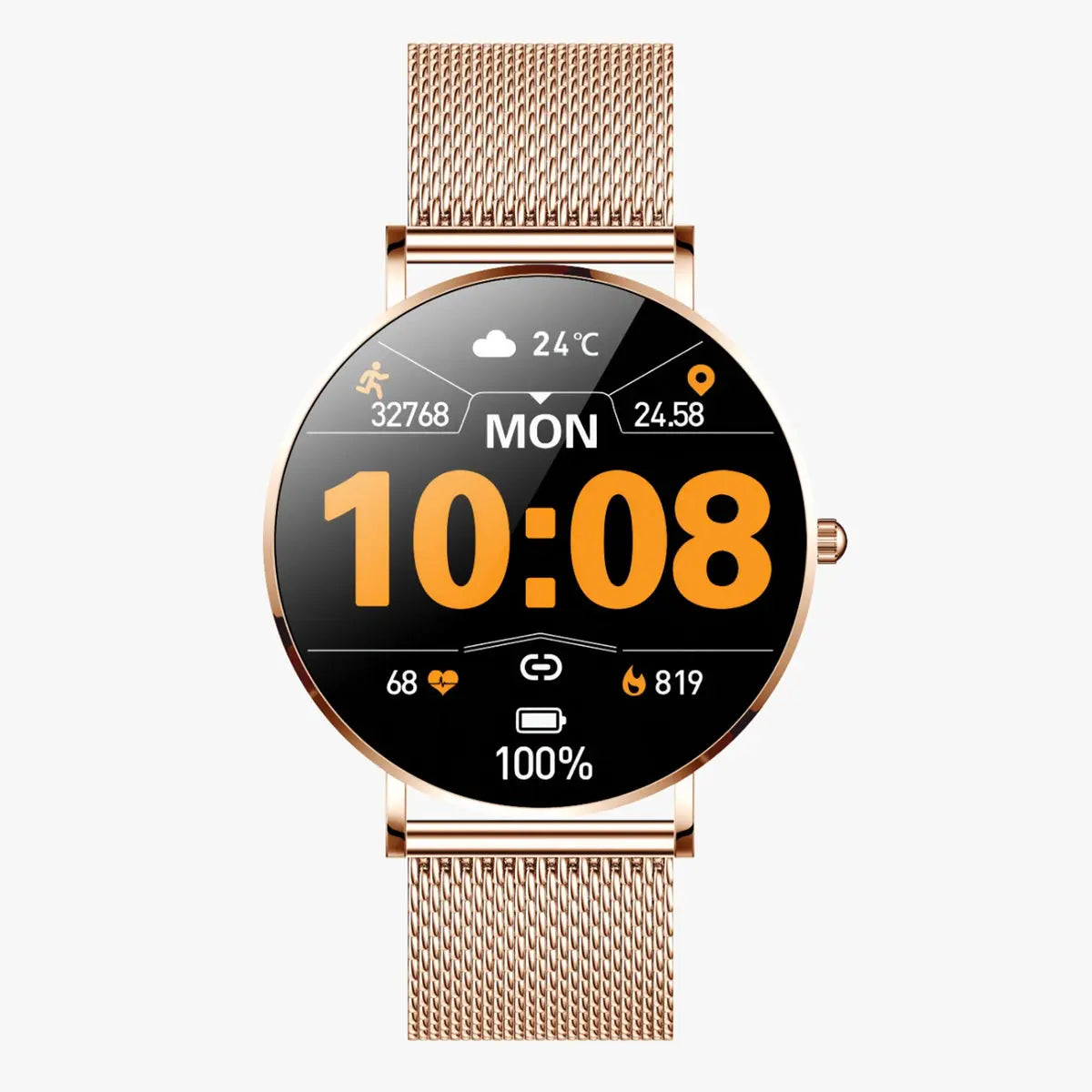 Reloj Smart Watch T8 Para Dama Fralugio 1.3´ Metal Amoled Hd Fralugio