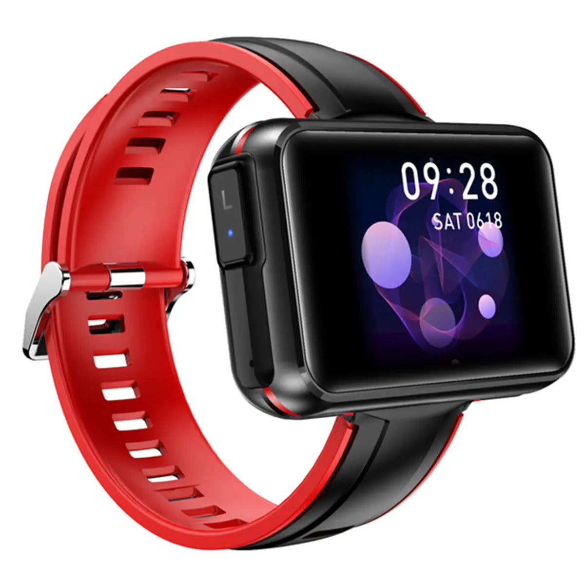 Smartwatch Reloj 2 En 1 T91 Con Audífonos Tws Wireless 1.4 Pulgadas Silicon Fralugio