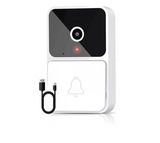 Timbre Hancdon M6 Inteligente Inalámbrico Con Cámara blanco