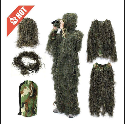 Traje Ghillie Camuflaje 3D para Caza y Airsoft - Gadgets y Tecnología en Fralugio México