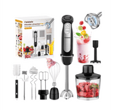 Trituradora de alimentos 9 en 1 Batidora de mano con 1100w, 21 velocidades y modo turbo - Gadgets y Tecnología en Fralugio México — imagen 2 de 5