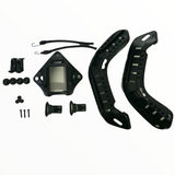 Kit de montaje de riel para casco táctico con base para cámara, color negro — imagen 2 de 3