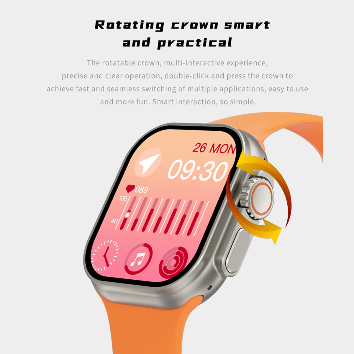 Smart Watch Reloj Watch 8 Ultra Fralugio Llamada Amoled Hd