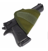 Pechera mochila con funda para pistola de desenfunde rápido en caqui — imagen 4 de 5