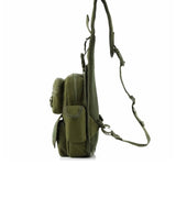 Pechera mochila con funda para pistola de desenfunde rápido en caqui — imagen 3 de 5