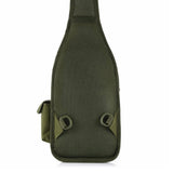 Pechera mochila táctica cruzada caqui con funda para pistola incluida — imagen 2 de 5