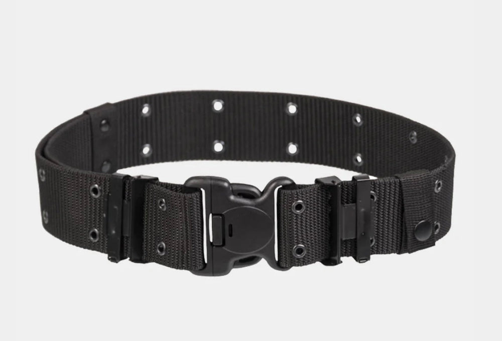 Cinturón fajilla fornitura militar ajustable en negro, caqui y verde