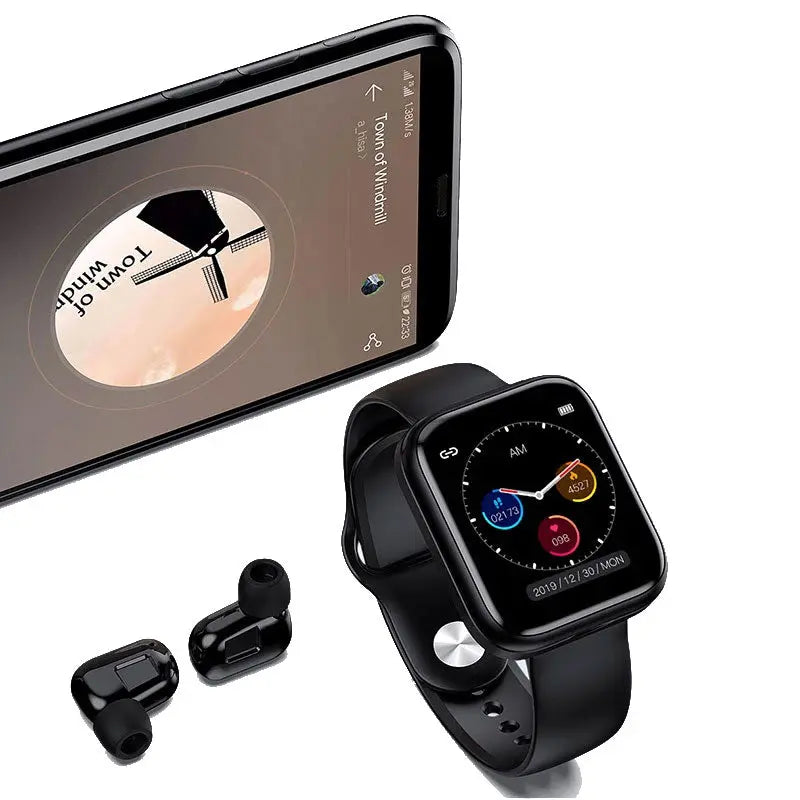 Reloj Inteligente Smart Watch X5 2 en 1 Con Audífonos Bluetooth 5.0 Fralugio