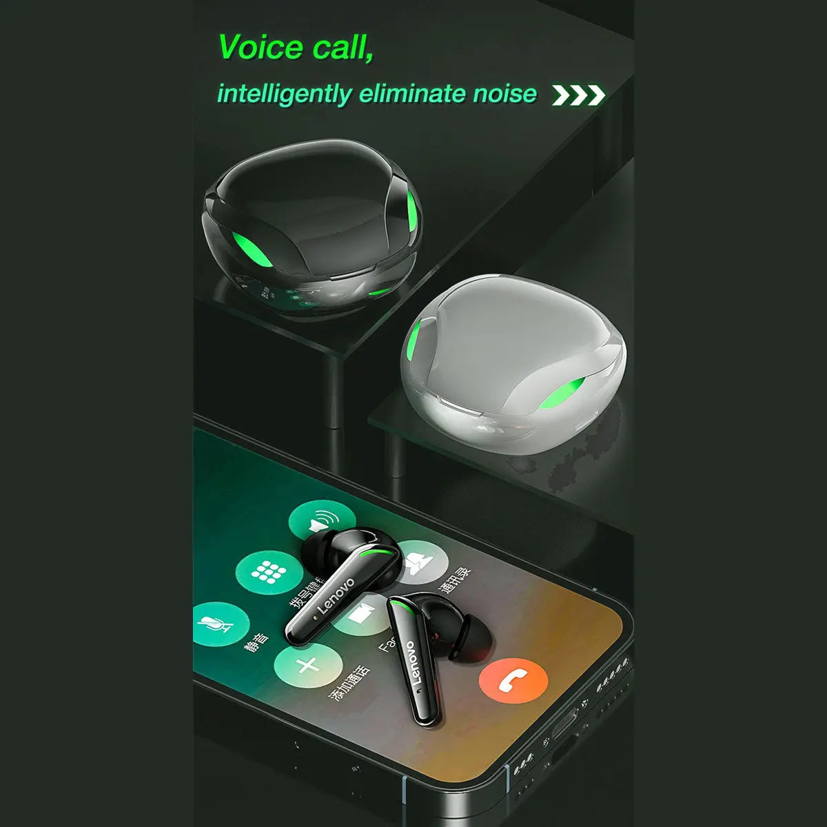Audífonos Manos Libres Bluetooth Xt92 Fralugio Tws Gamer Aac