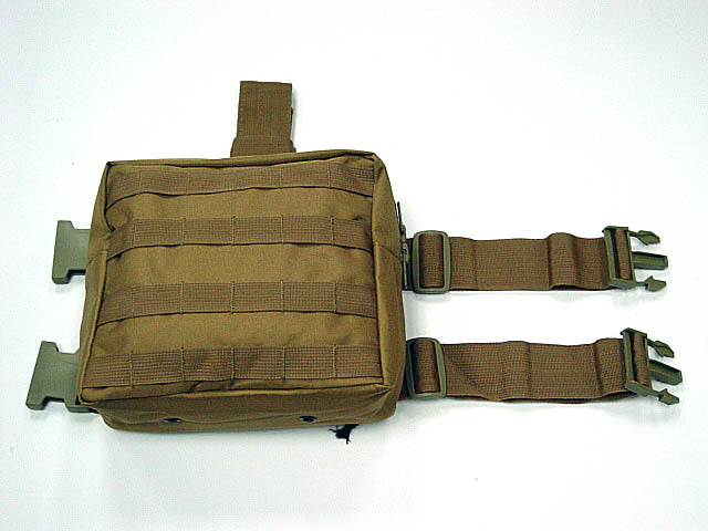Piernera táctica impermeable porta cartuchos con sistema MOLLE