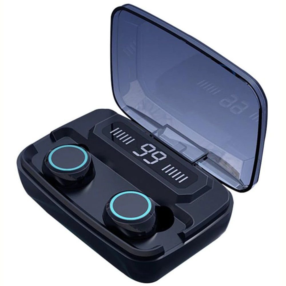 Fralugio Audífonos Manos Libres Bluetooth 5.0 M11 True Wireless con Power Bank