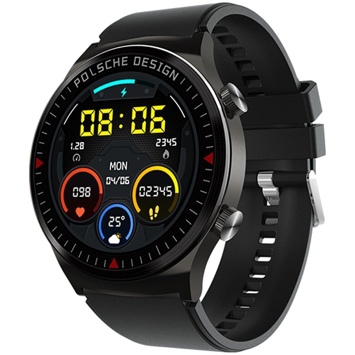 Fralugio Smartwatch Reloj Inteligente Hw28 2022 Full Touch Perilla Rotativa