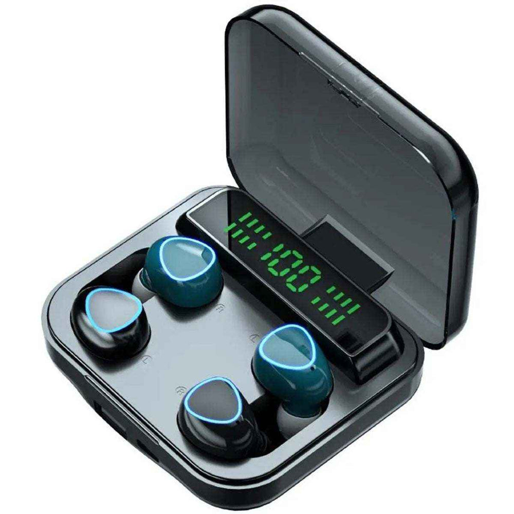 Audifonos Bluetooth Manos Libres Doble Par Hd M22 Fralugio Power Bank
