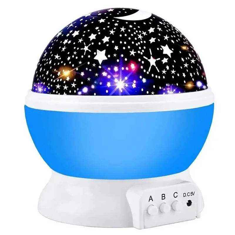Proyector Lampara de Noche para Mesa Buro Estrella Niños Usb O Pilas